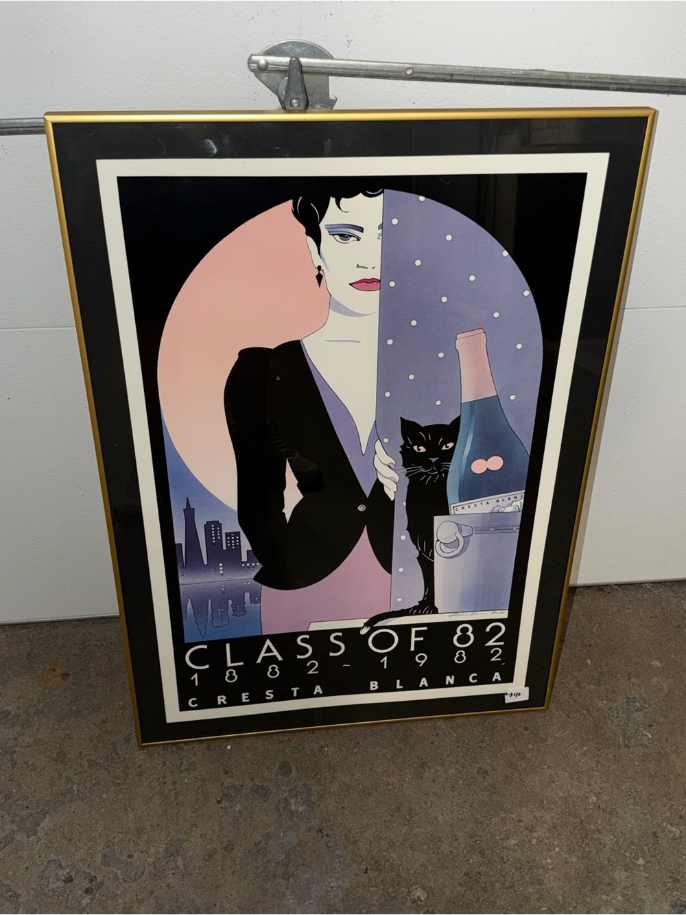 Cresta Blanca Class Of 82’ 1882-1982 Stephen Haines Hall Signed Artist Poster